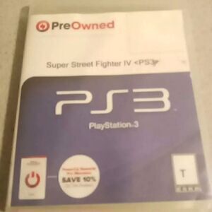 Super Street Fighter IV, PS3 Pre-owned, No Manual